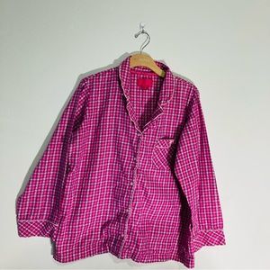 Victoria’s secret XL pink plaid two piece pj set
